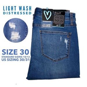 LulaRoe distressed skinny jeans